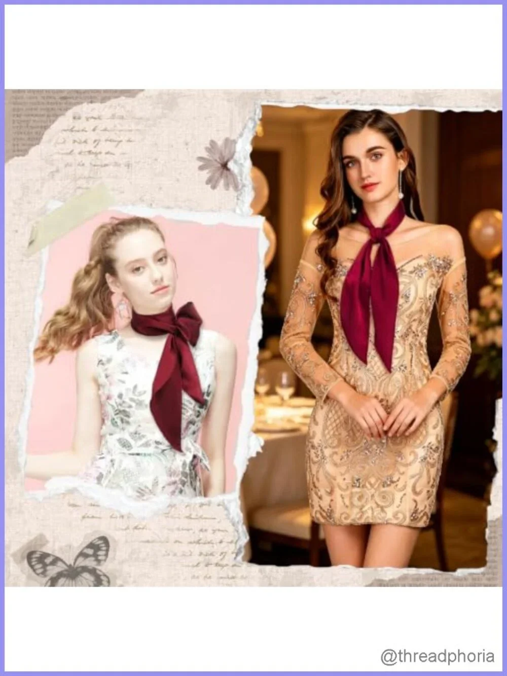 Skinny Long Neck Scarf Viscose Slim Neckerchief for Purse